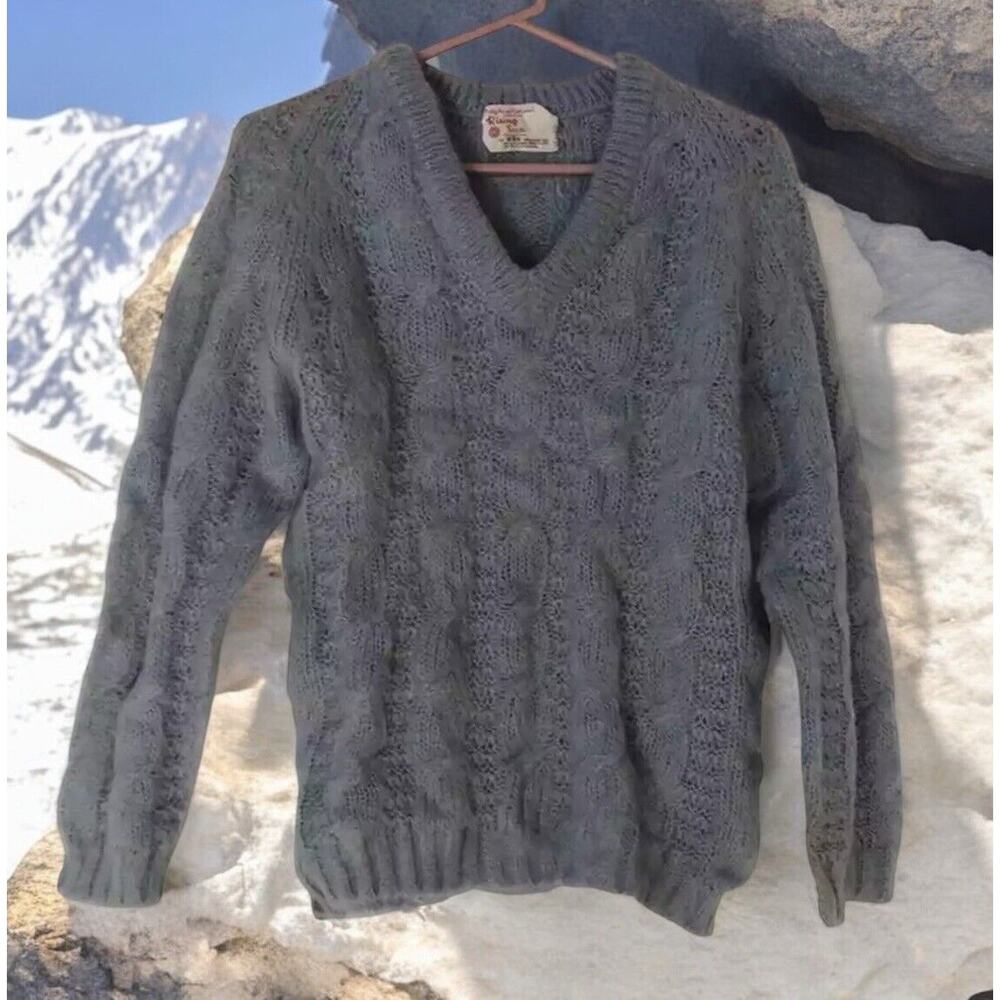 Vintage Rising Sun by RBK mohair zephyrwool powder blue sweater Women’s Size M